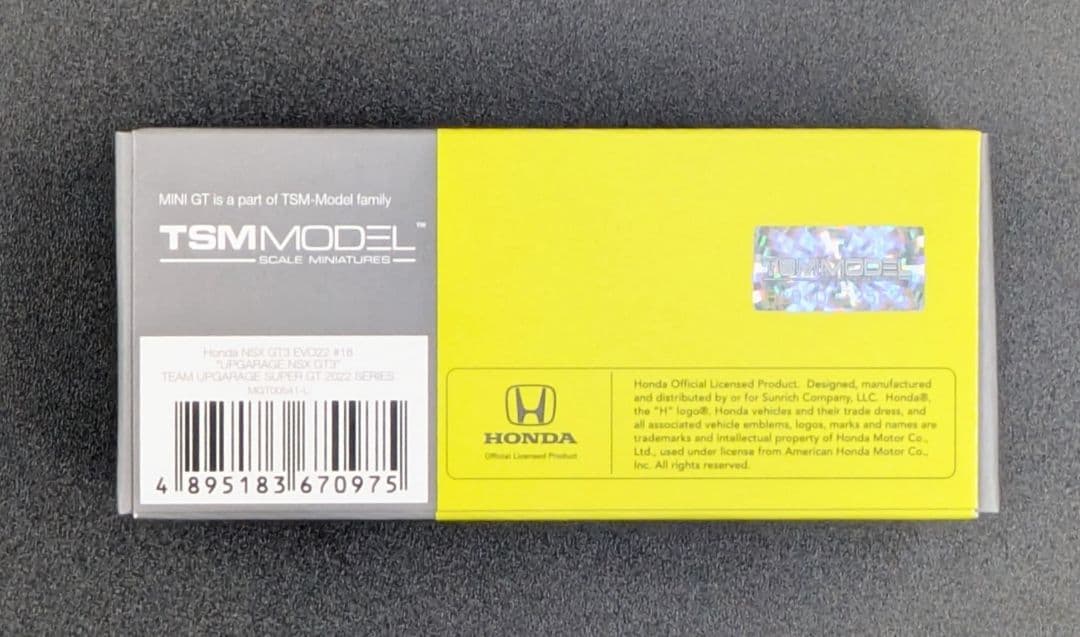 ミニカー MINI GT Honda NSX GT3 EVO22 #18 541