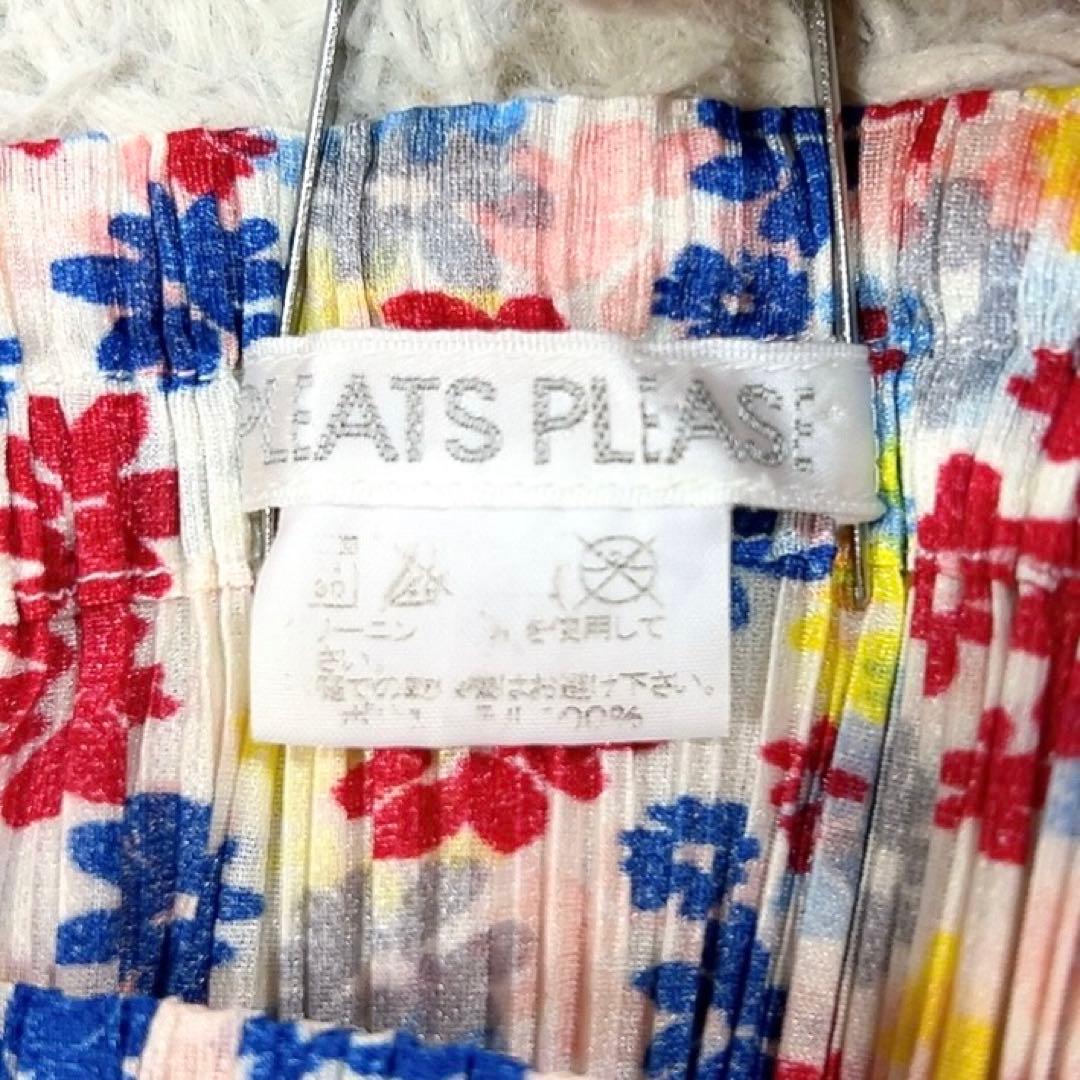 【美品】プリーツプリーズ スカート フラワープリント 小花柄 4 マルチカラー