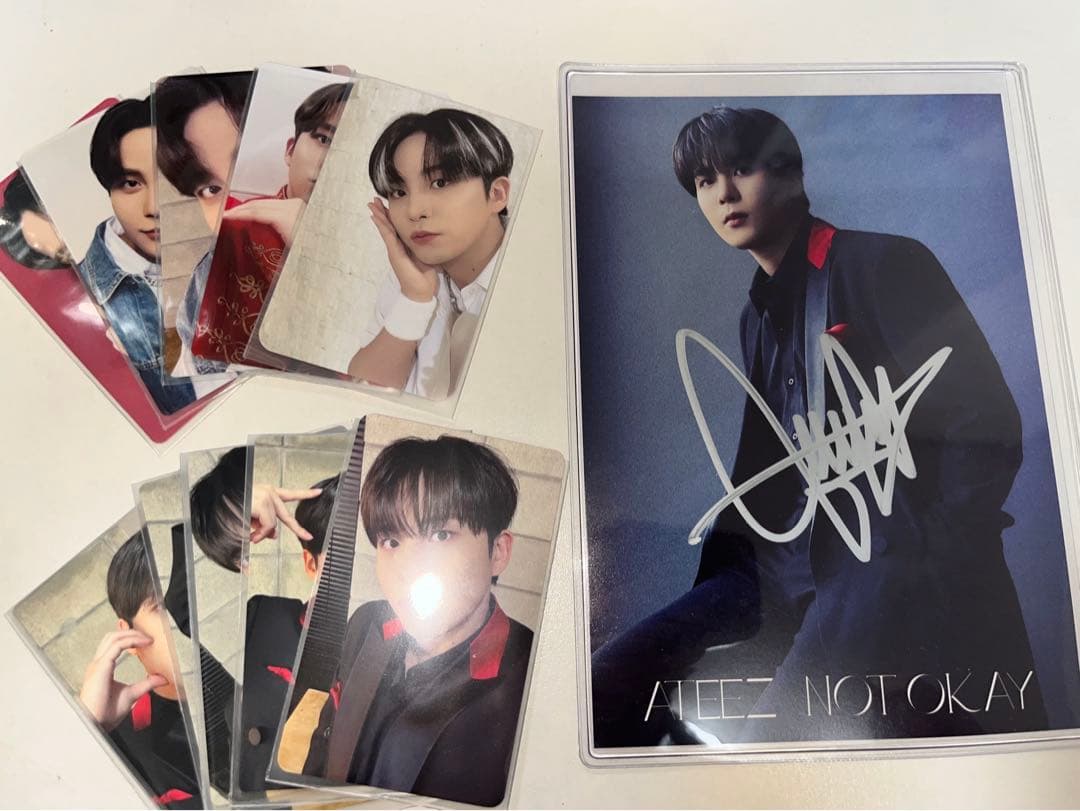 ATEEZ サイン入りポラ ユノ