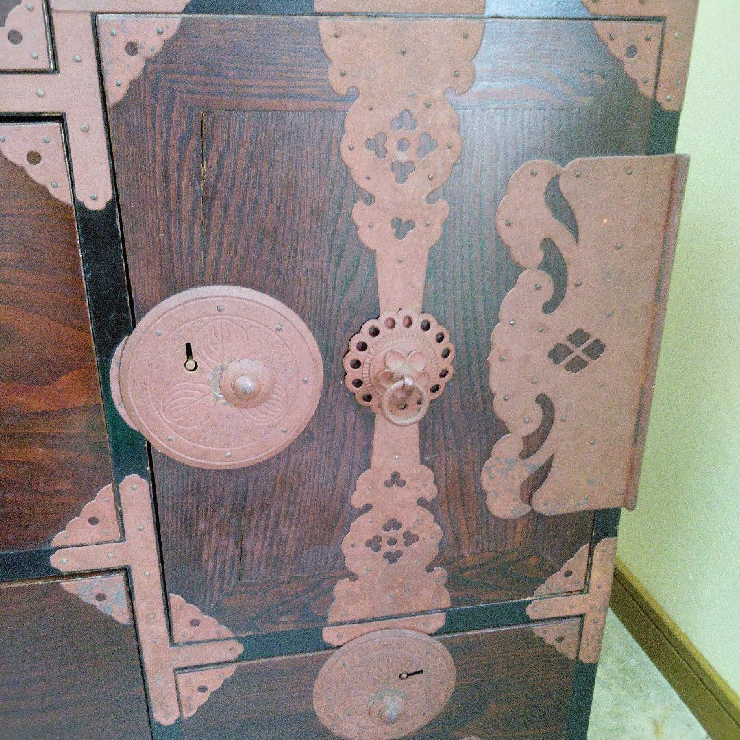 昭和レトロ ヴィンテージ和箪笥 時代家具 鍵2本付き 2025年最新】Yahoo