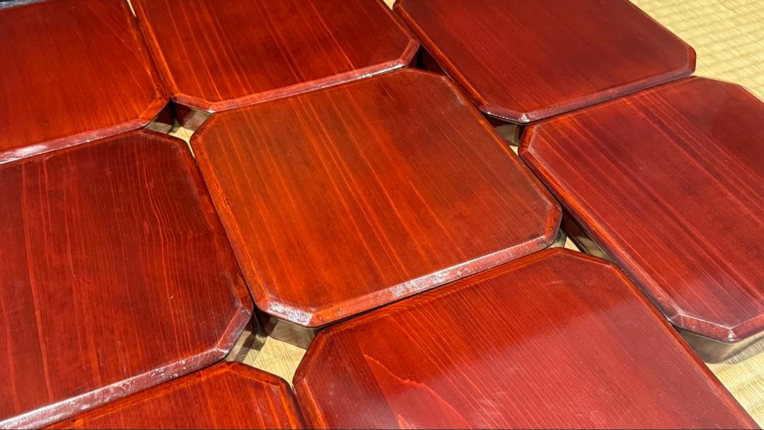 溜塗 大徳寺弁当 10客 縁高 共箱