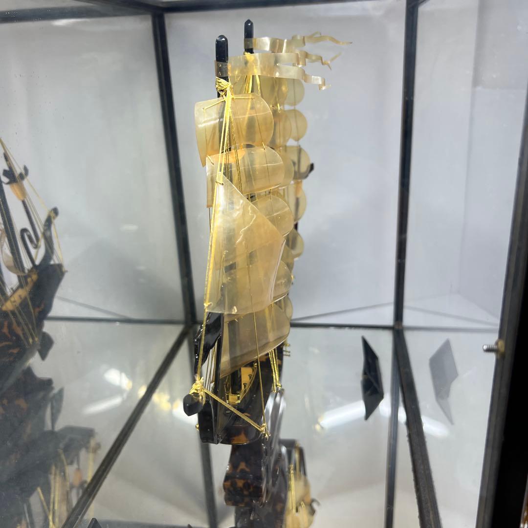 本鼈甲 オランダ船 ケース付 東Y7-1212①タトオ