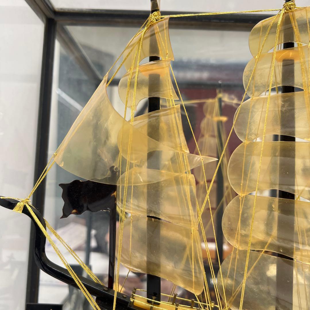 本鼈甲 オランダ船 ケース付 東Y7-1212①タトオ