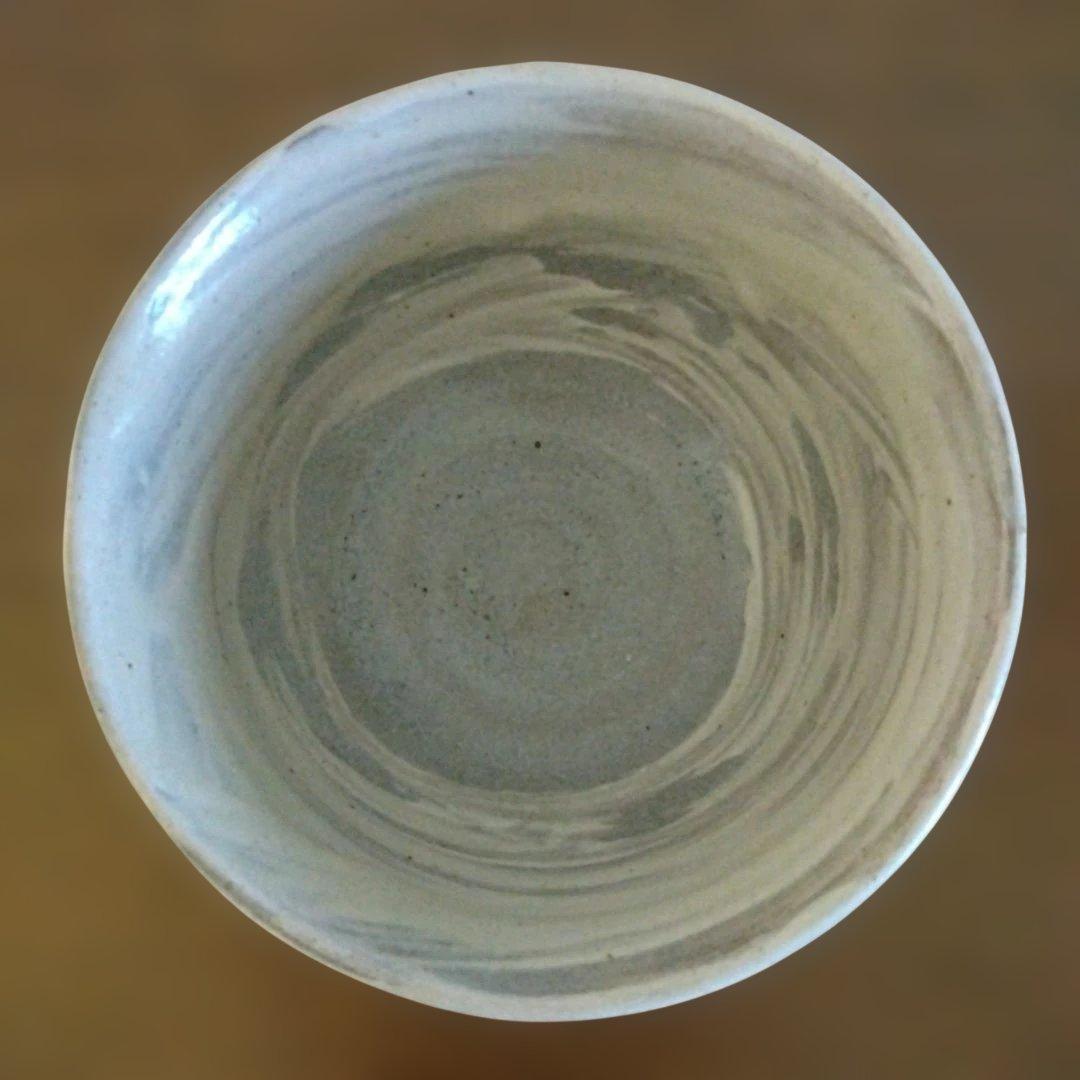 人間国宝 濱田庄司さんの「地掛鉄絵茶碗」 益子焼