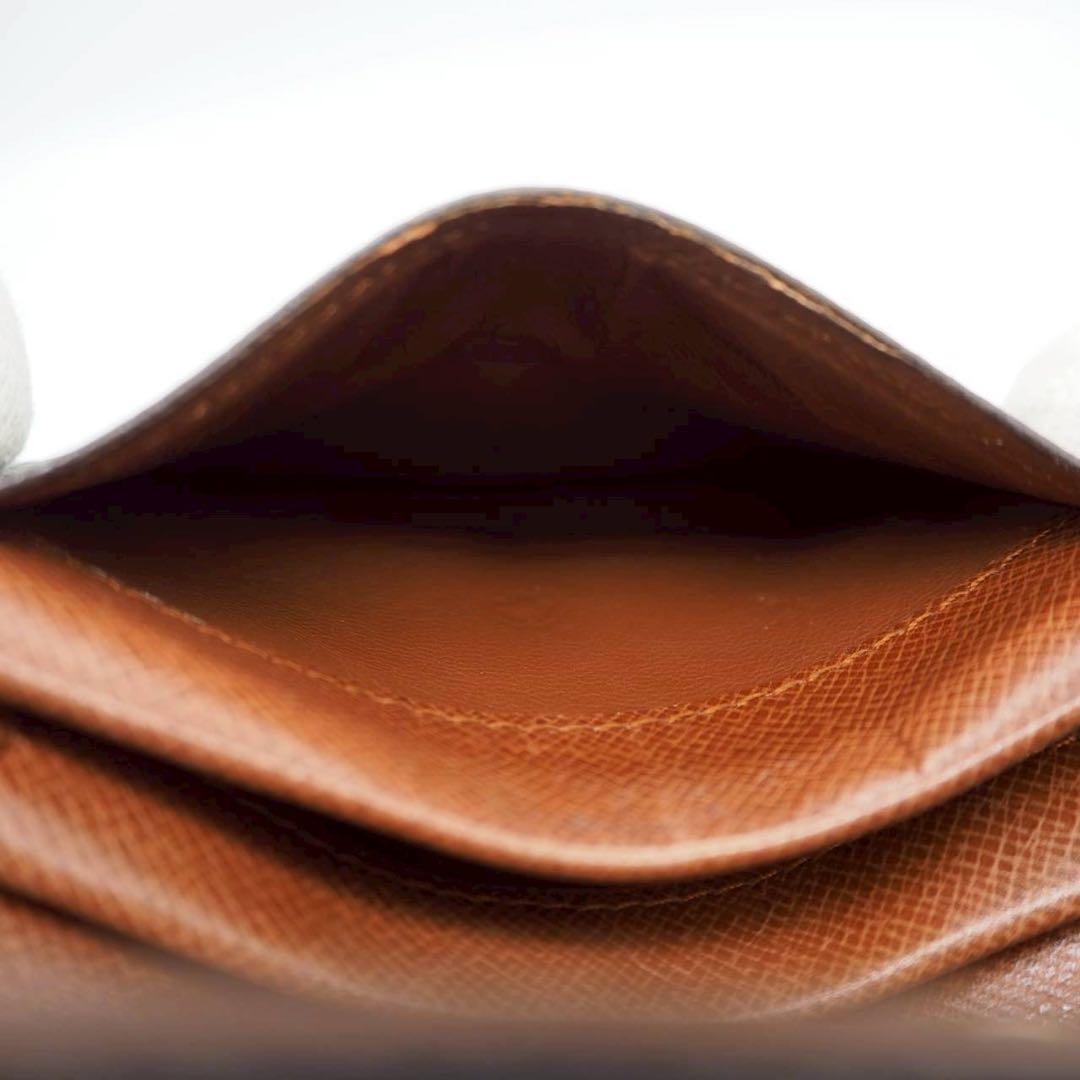 ルイヴィトン ポルトモネプラ モノグラム ケース コンパクト ブラウン