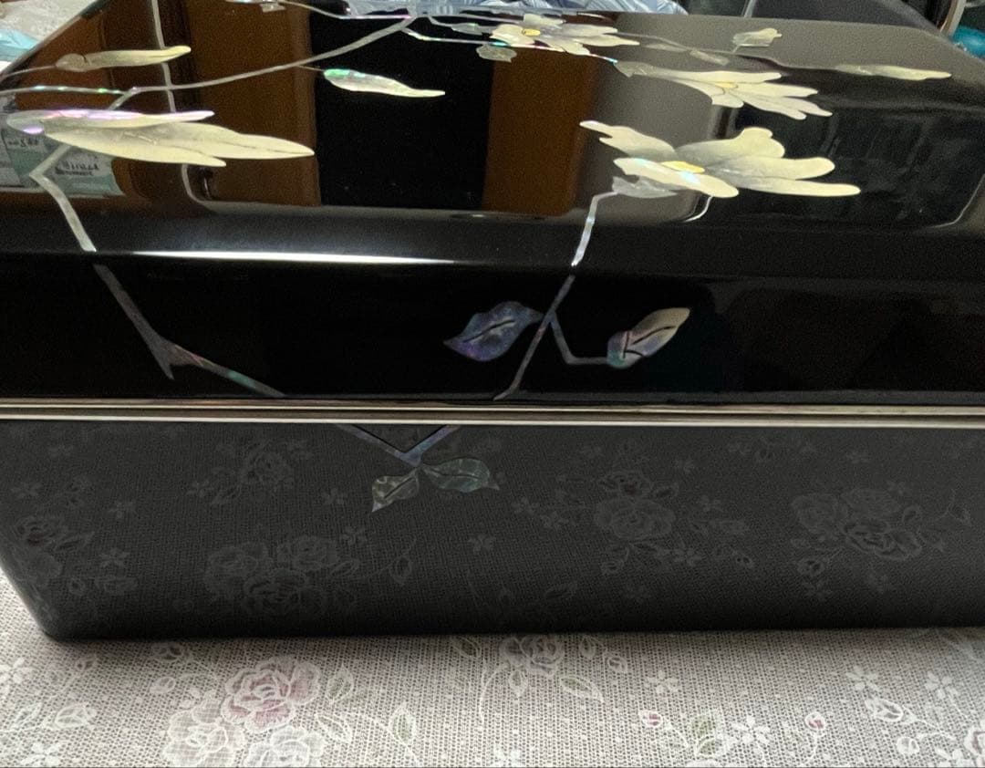 高岡漆器　立峯作　錫渕　木蓮　文箱　文庫