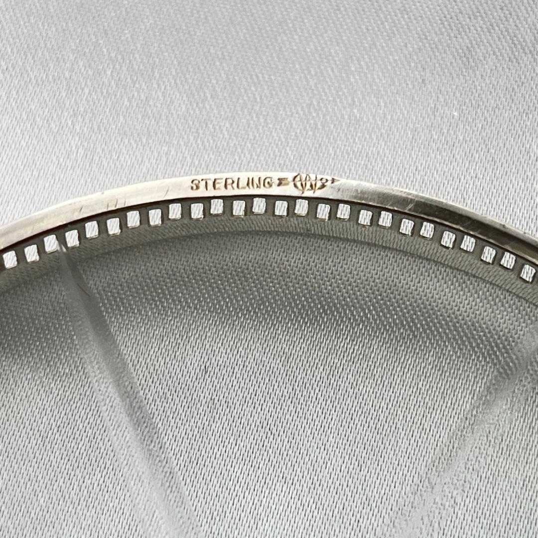 【Webster】 【純銀 / ガラス】紋章のコースター 6枚 スターリング