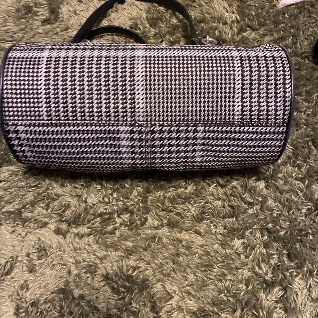 希少✨ラルフローレン 千鳥柄 ミニ ボストン ハンドバッグ ヴィンテージ