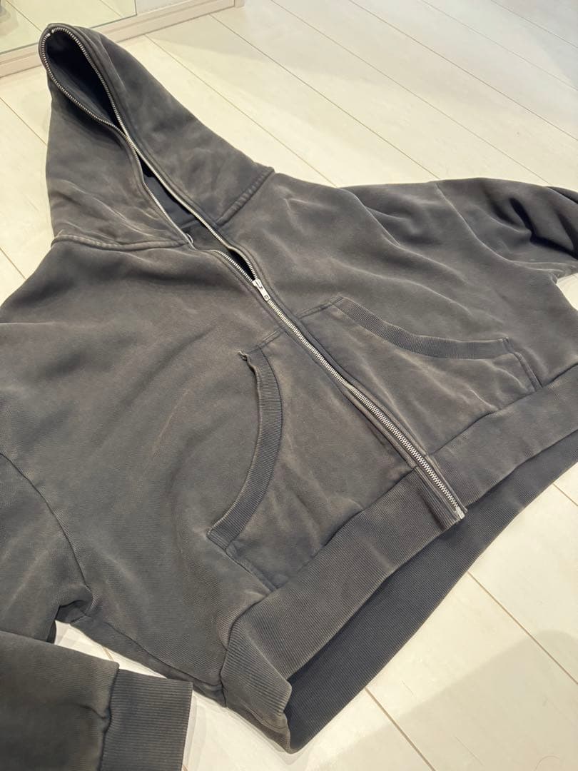 トップス Entire Studios ETERNAL ZIP WASHED BLACK