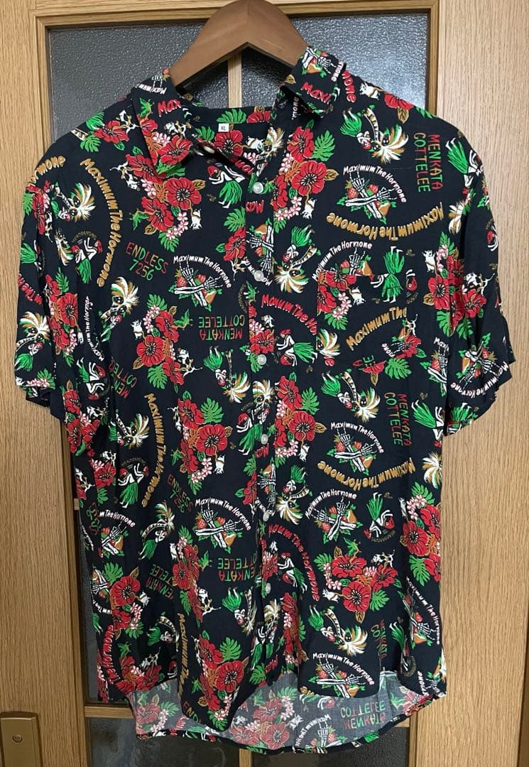 美品 マキシマムザホルモン アロハシャツ 花柄 XL