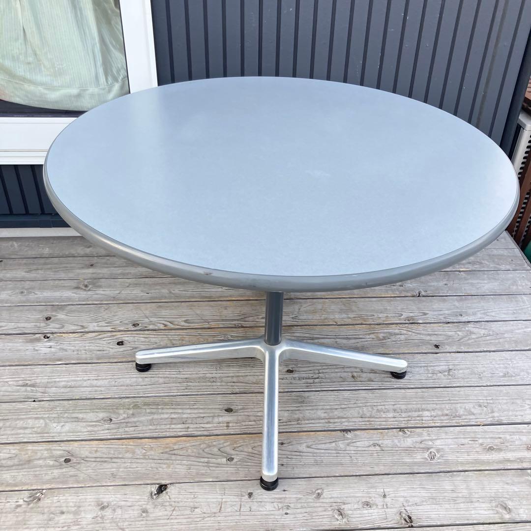 北欧レトロ アイアンフレーム ラウンドテーブル ダイニングテーブル 円卓 円形