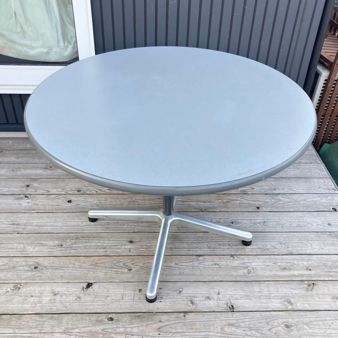 北欧レトロ アイアンフレーム ラウンドテーブル ダイニングテーブル 円卓 円形