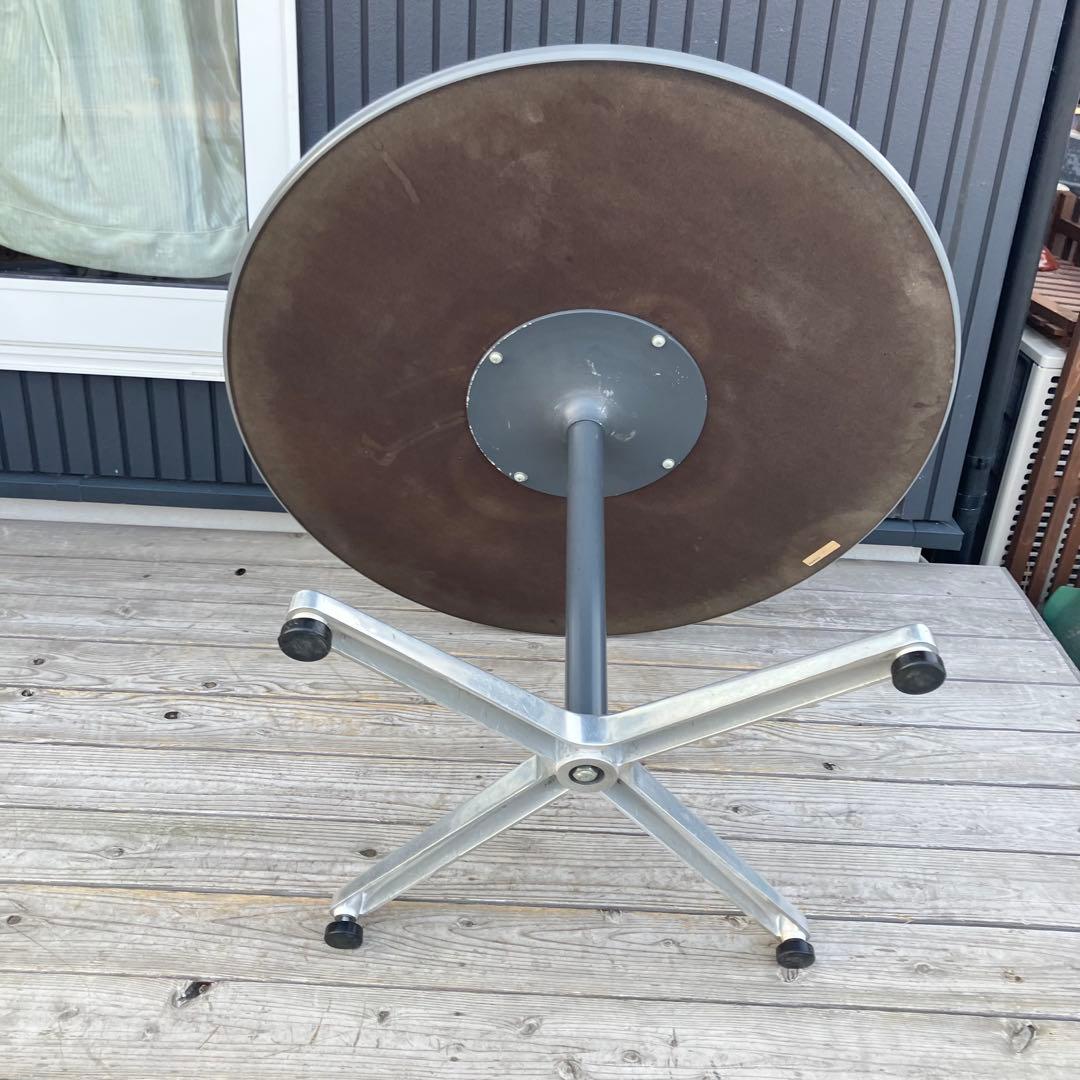 北欧レトロ アイアンフレーム ラウンドテーブル ダイニングテーブル 円卓 円形