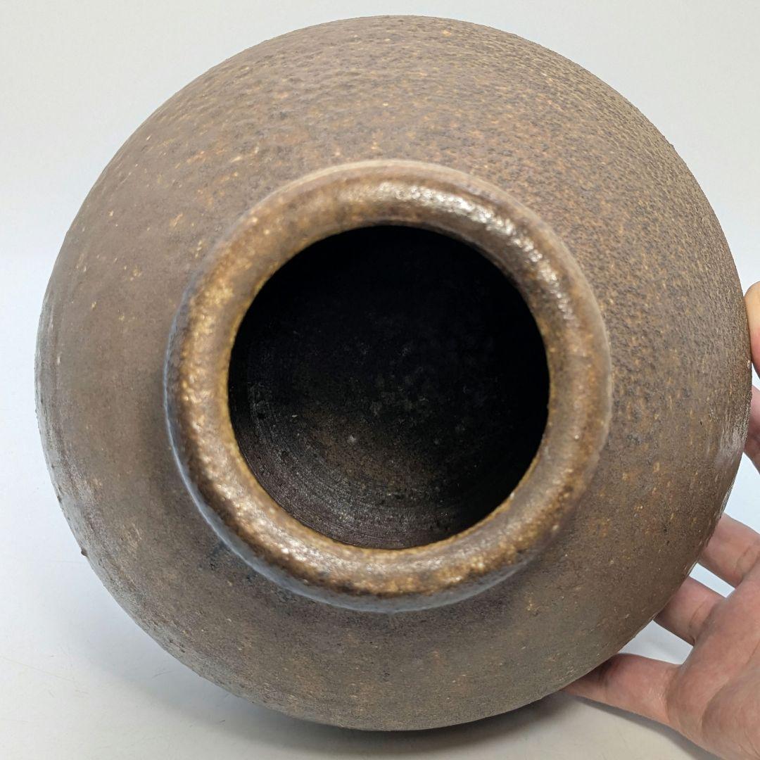 岡山県重要無形文化財 吉本正 備前焼 壺 合箱 壷 花器 花瓶 花入 花生