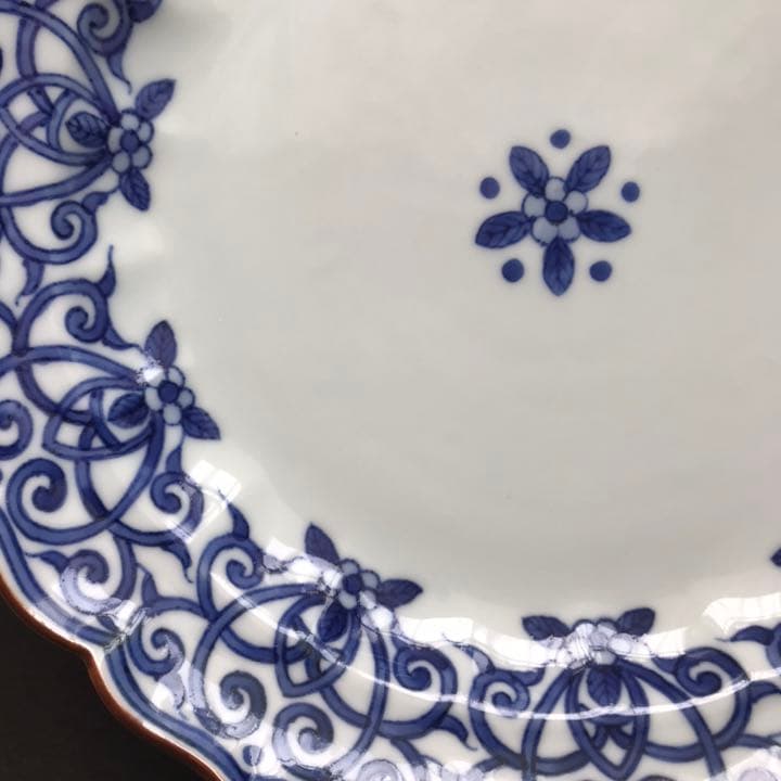 未使用】京焼清水焼 北村賀善窯 染付皿