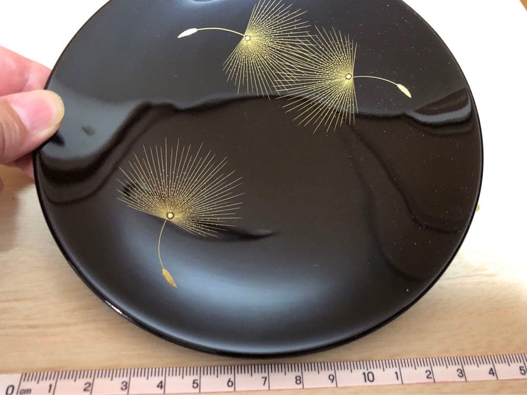 輪島塗　漆器 平皿 5枚セット 金色装飾