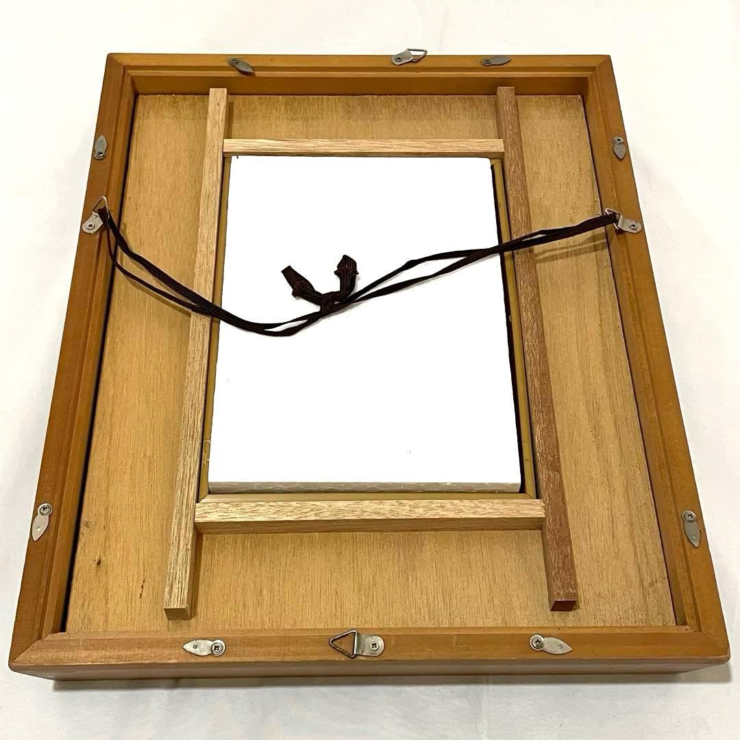 ルノワール わら束を持つ少女 木製フレーム付き 油彩画/花を持つ少女