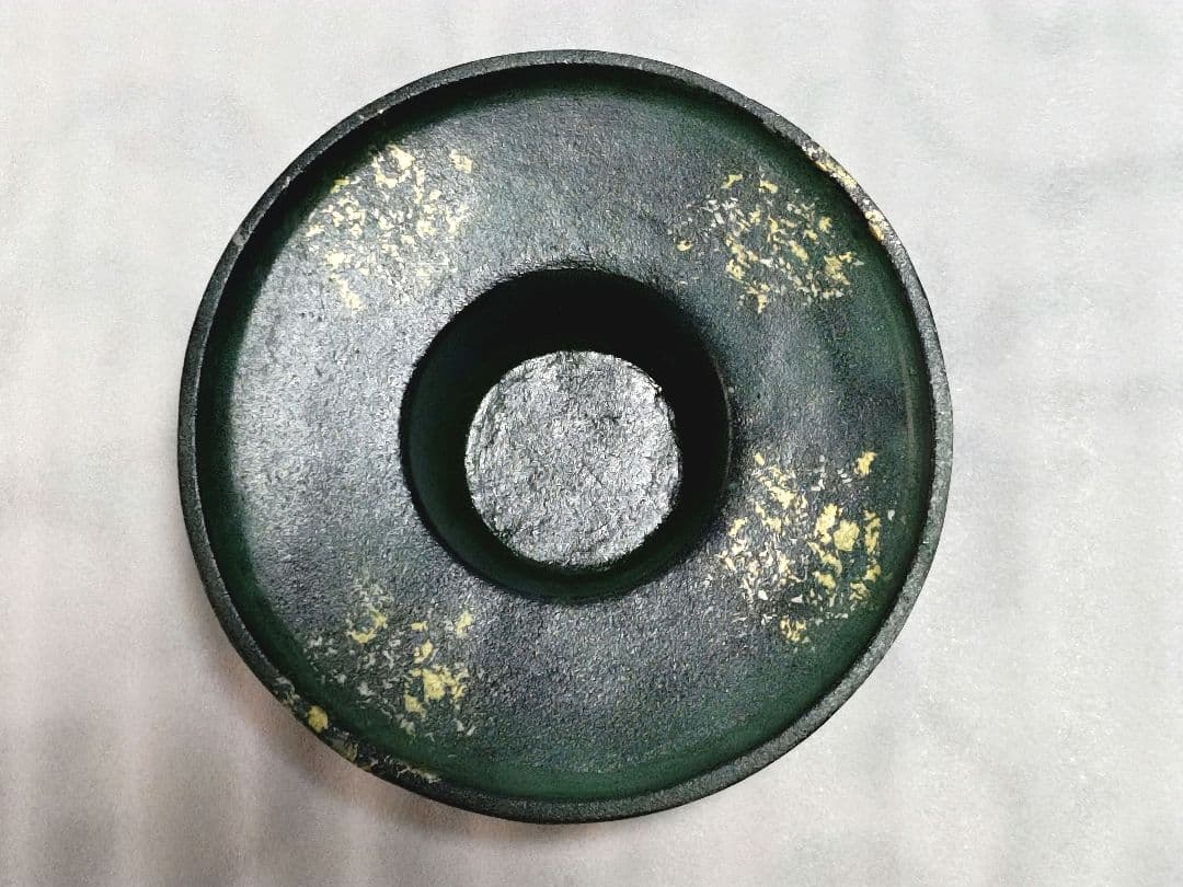 特製美術床置 金属工芸 御所車 花器 花生 花びん 花入 菊模様 置物飾り