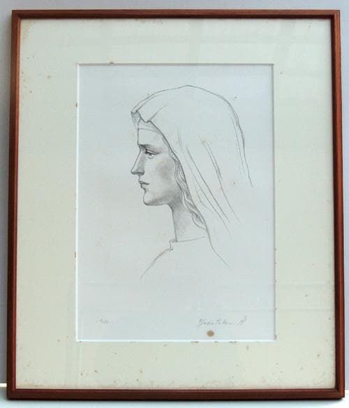 ミロ ◎ 舟越保武 ◎ 限定リトグラフ 「聖クララ」 セントクララ