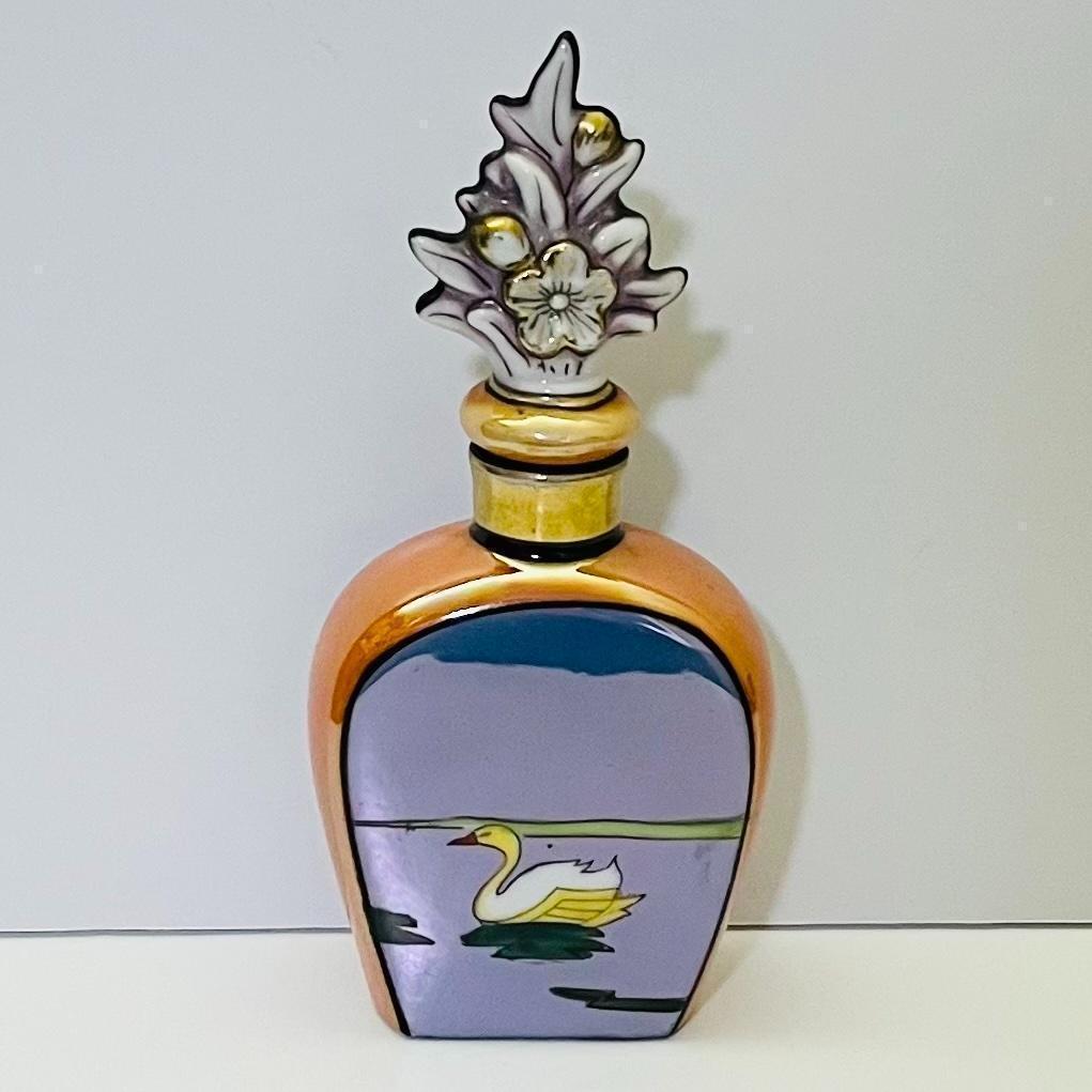 【オールドノリタケ/デコレディ/ゴンドラ/香水瓶】アールデコ/ラスター彩/金彩