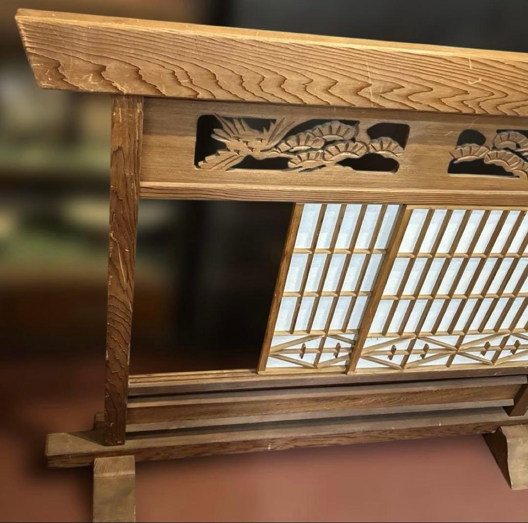 昭和 障子ついたて 欄間 パーテーション 組子