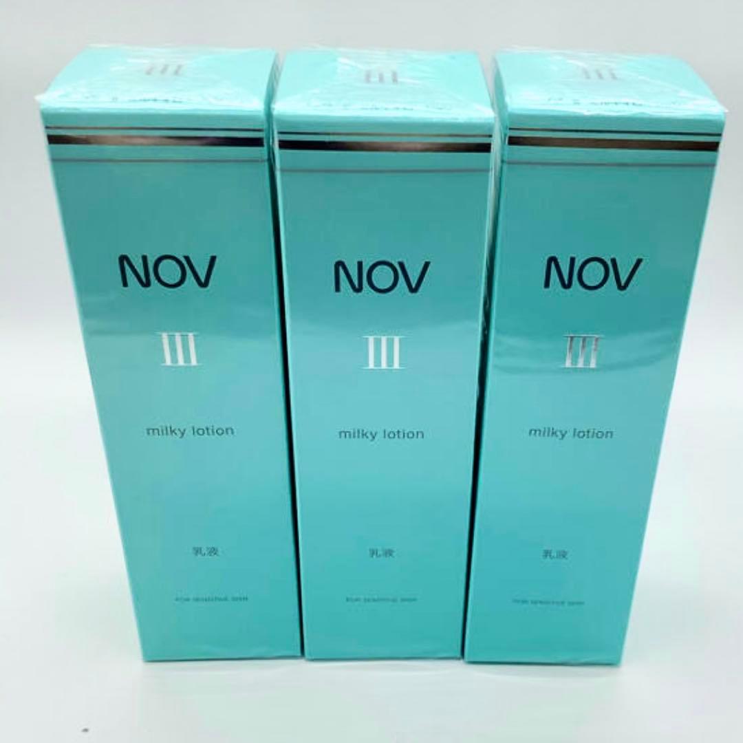 【3個】新品未開封 ノブ Ⅲ ミルキィローション 乳液 Amazon | 常盤薬品工業 ノブIII ミルキィローション 80ml | 常盤