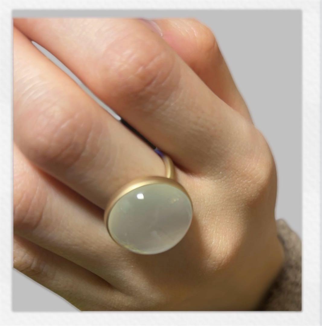 ぴ*ん様 MARIHA Earth Dropsリング ホワイトムーンストーン K