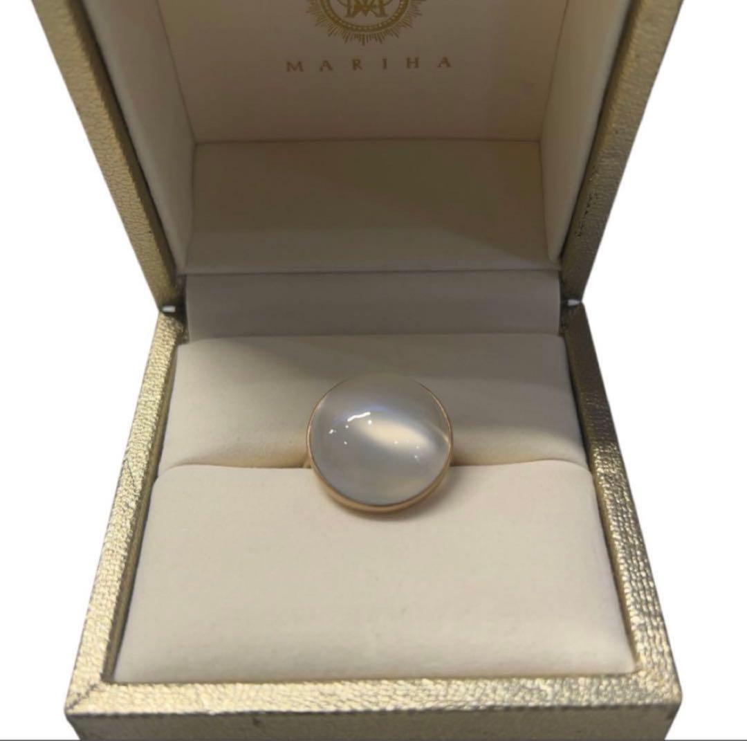 ぴ*ん様 MARIHA Earth Dropsリング ホワイトムーンストーン K