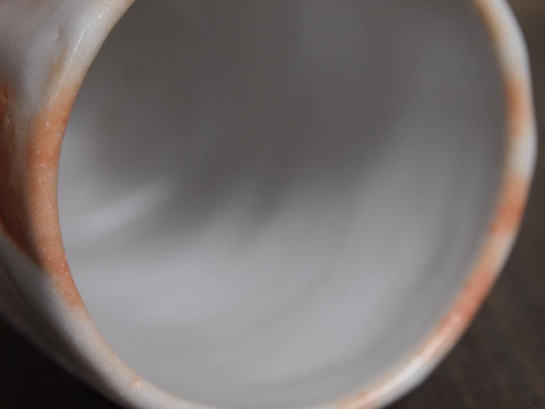 未使用★小林武春★志野湯のみ★共箱・栞