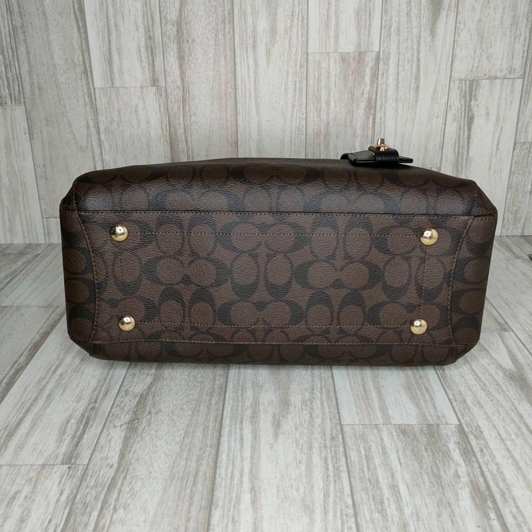 55 COACH コーチ　シグネチャー　2WAY ハンドバッグ　ショルダーバッグ