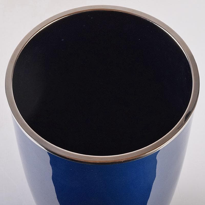 七宝焼 鶴文 花瓶 時代箱付 M R8883B