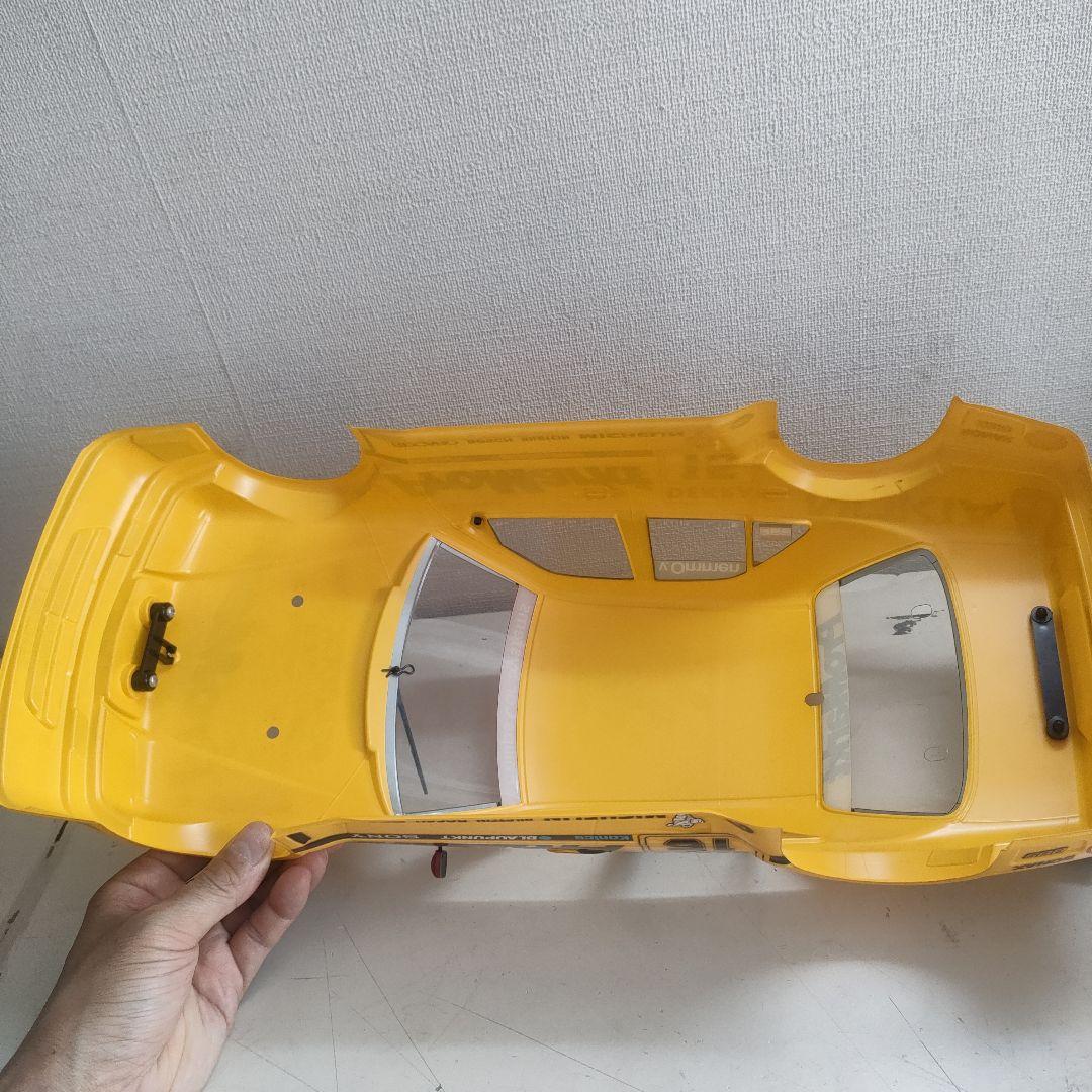 【当時物、レア】タミヤTA03シャーシ、メカ付き、メルセデスボディ付き