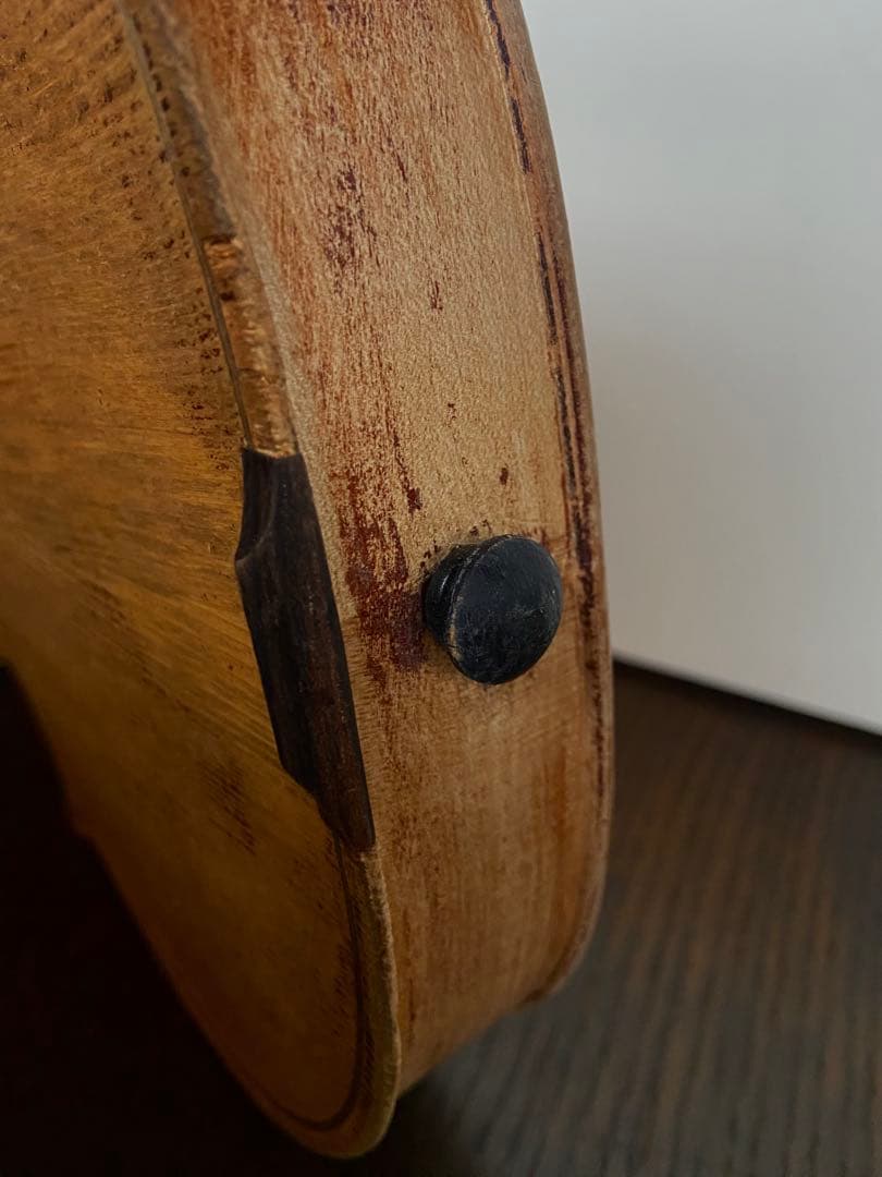 アンティークバイオリン　マット　塗装剥がれ　壁飾り　現状品　ヴァイオリン