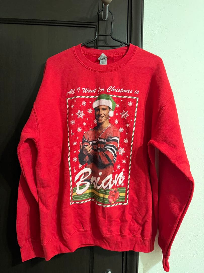 Backstreet Boys クリスマススウェット　Brian Backstreet Boys クリスマススウェット Brian Men's Backstreet Boys