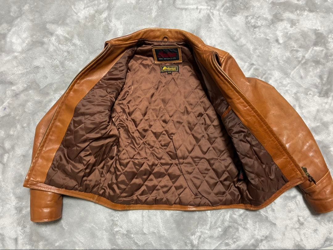 希少 馬革 インディアン ホースハイド サイズ36 革ジャン シングル