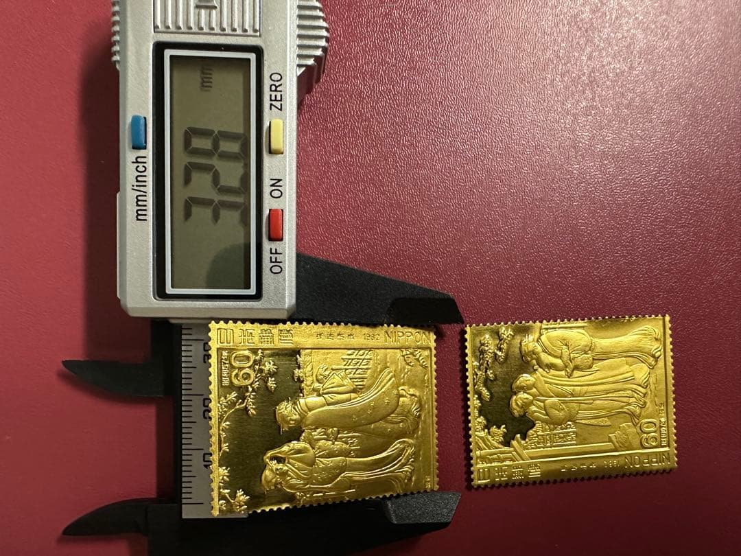 純度保証】 松本徽章工業 純金 金属工芸品 2枚セット8.79g 純金/純銅