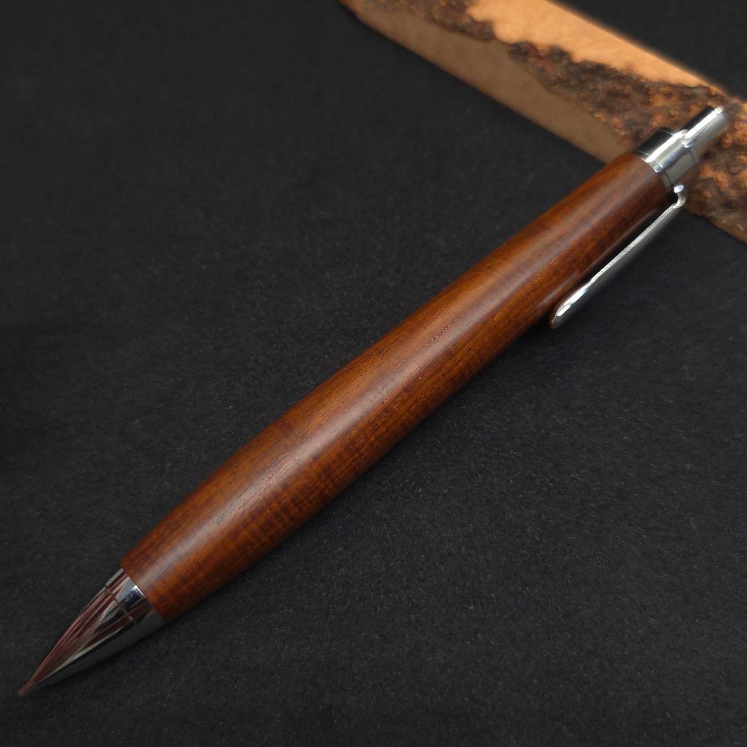 No.41ハンドメイド木軸シャーペンサイアミーズローズウッド