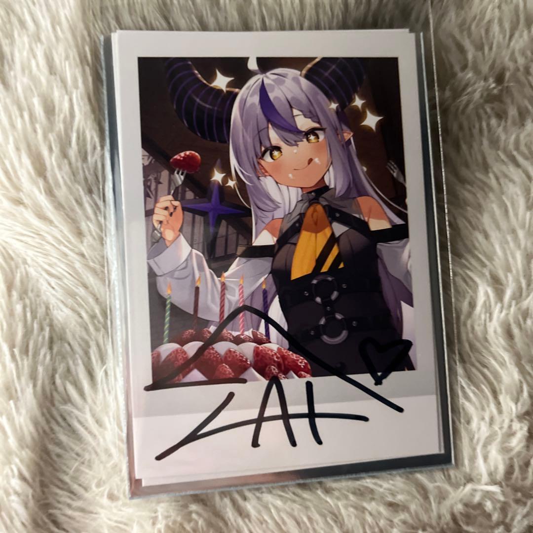 ホロライブ ラプラスダークネス 直筆サイン チェキ 誕生日 2022 - メルカリ