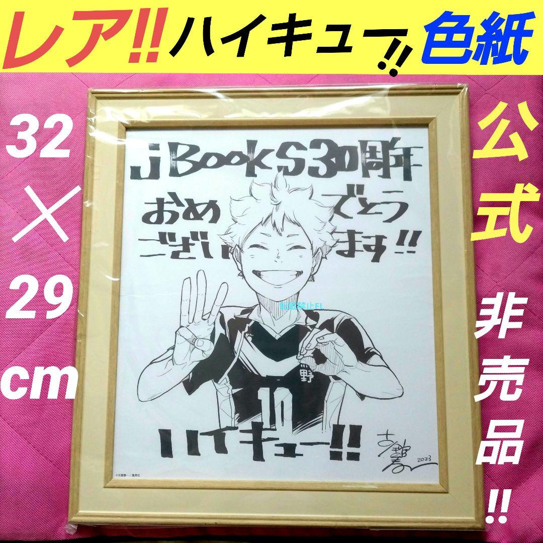 ハイキュー!! 非売品 描き下ろし イラスト 複製 サイン色紙 公式 店頭 販促
