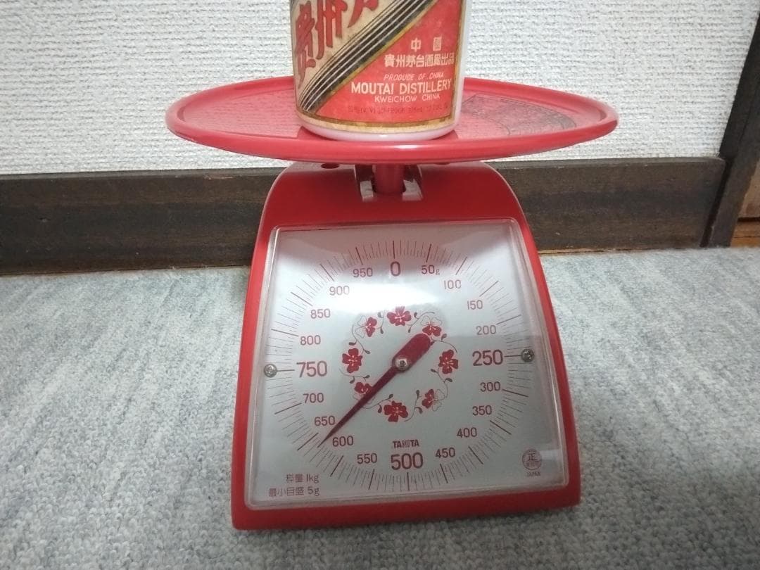 茅台酒 375ml 53% 総重量635g程 90年代？ 天女ラベル 訳あり 2026年