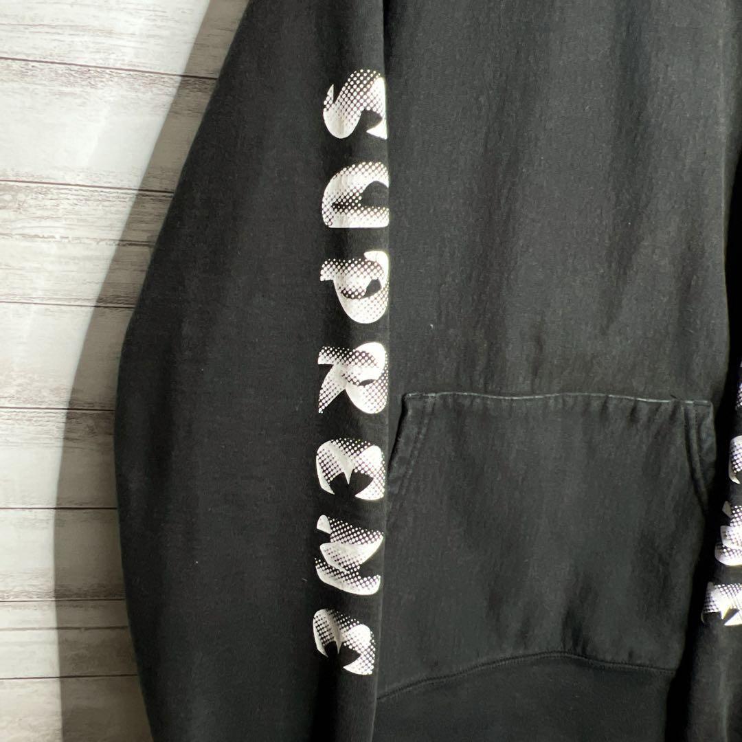 【入手困難!!】シュプリーム ✈︎カナダ製 刺繍 スリーブロゴ プリント