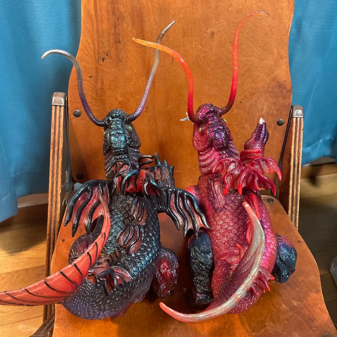 怪獣ギョー ソフビ フィギュア2体セット楳図かずおアートストーム訳あり