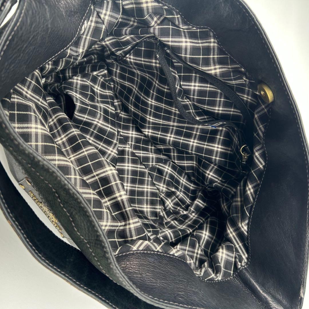 16797✨バーバリーブルーレーベル レザー ホースロゴ ワンショルダーバッグ