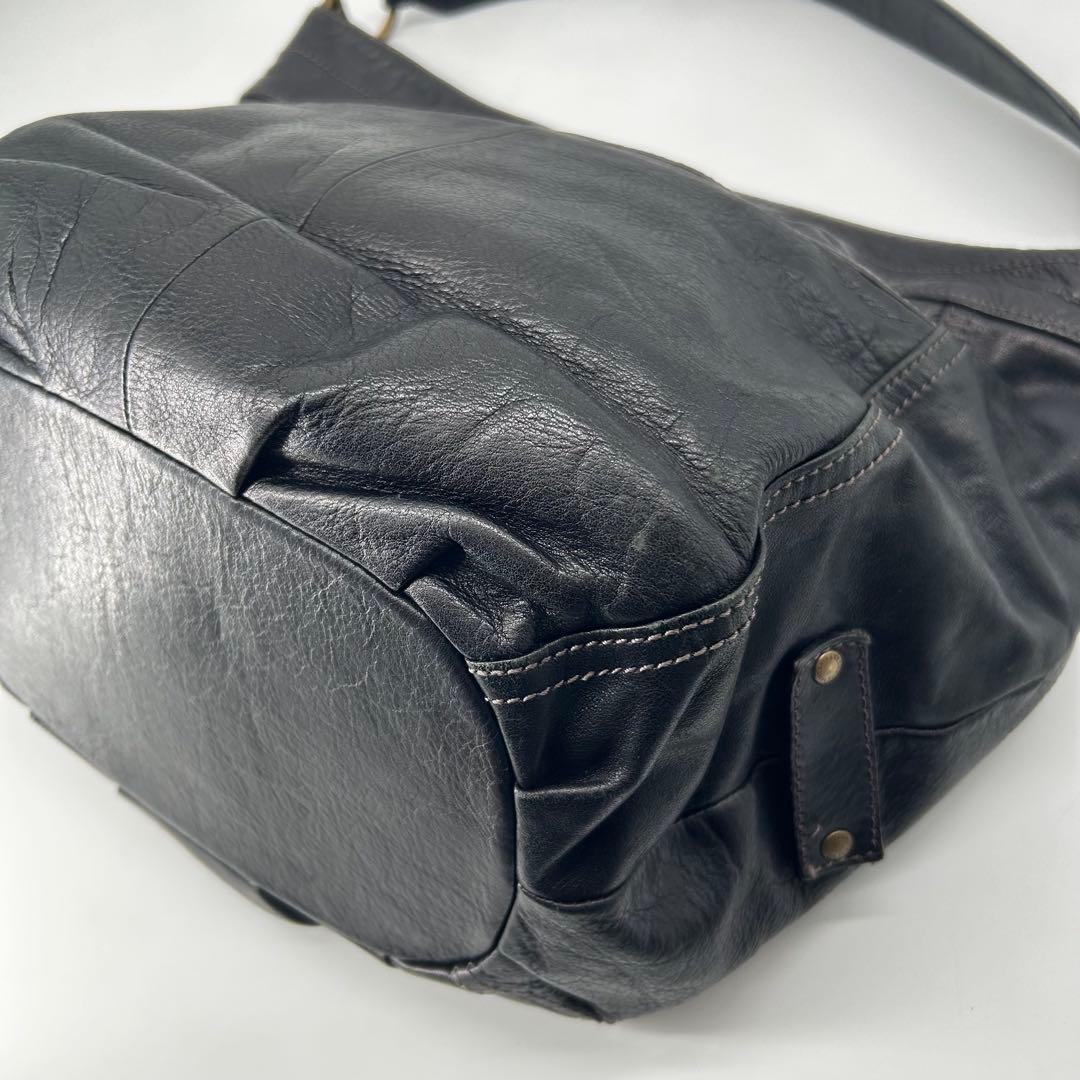 16797✨バーバリーブルーレーベル レザー ホースロゴ ワンショルダーバッグ