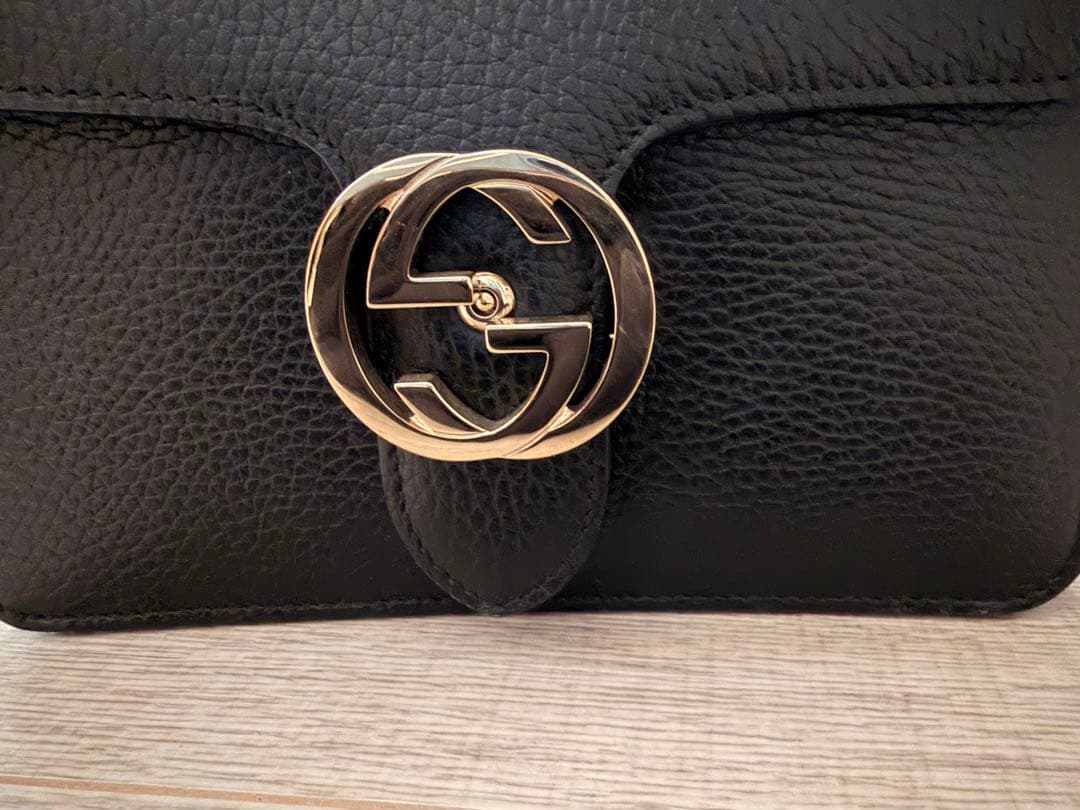 【GUCCI】インターロッキングG チェーンショルダー