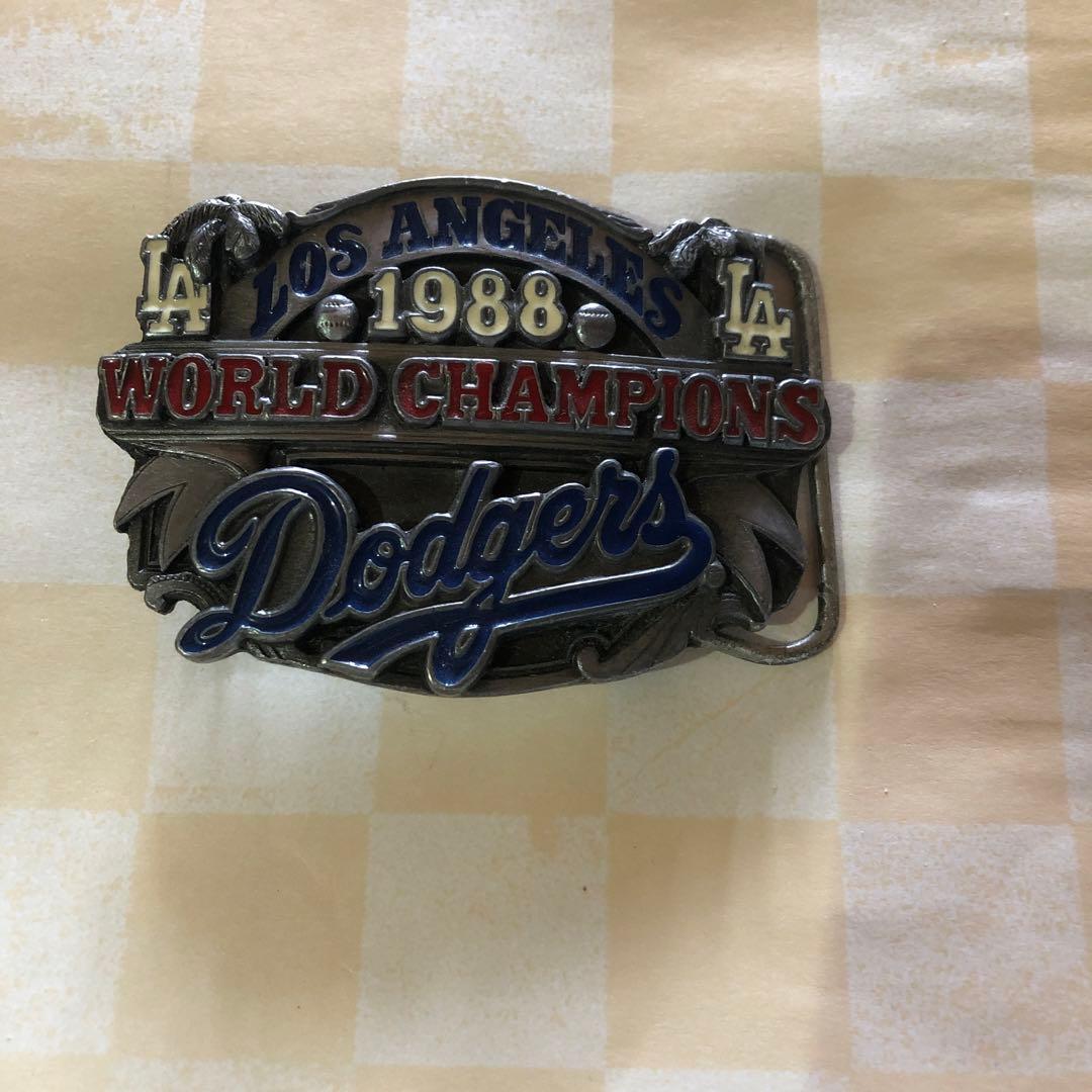 ドジャース1988年 ワールドチャンピオンシリアルナンバー入ベルトバックル