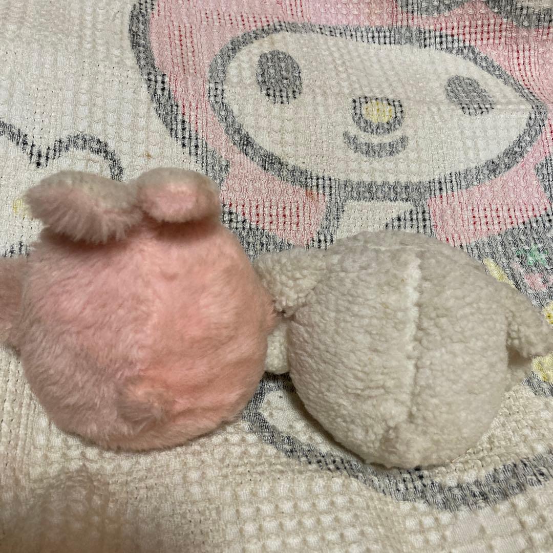 昭和レトロ　ヴィンテージ 学習研究社　学研　ウサギ＆ヒツジ　ぬいぐるみ　中古品