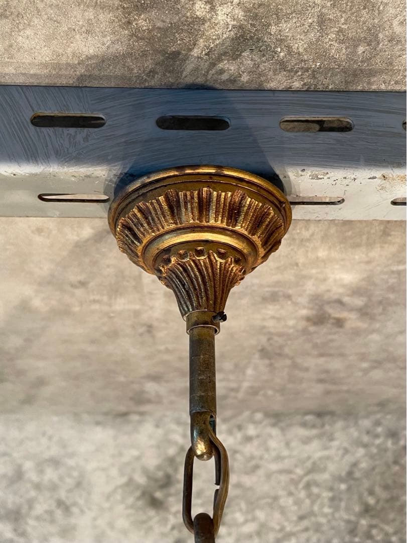 5-3.フランス アンティーク シャンデリア 5灯 キャンドル 吊り下げ