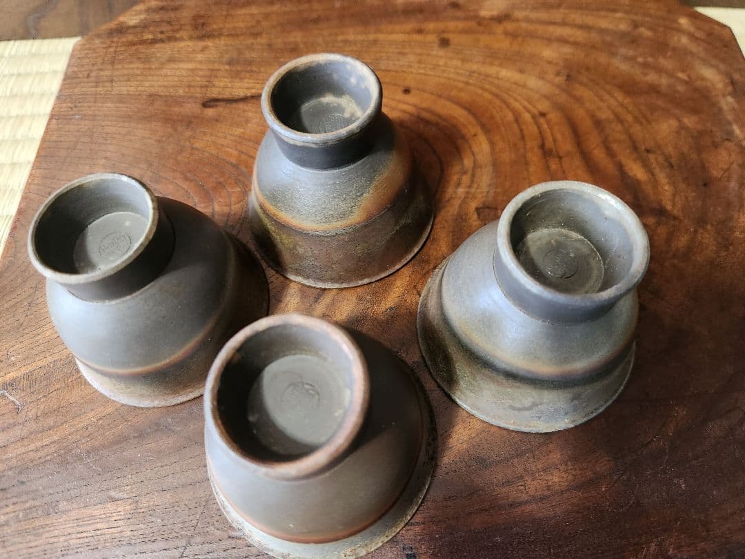 由*麻様 備前焼　宝瓶　蓋摘 及び 湯冷まし縁 亀 茶器　揃