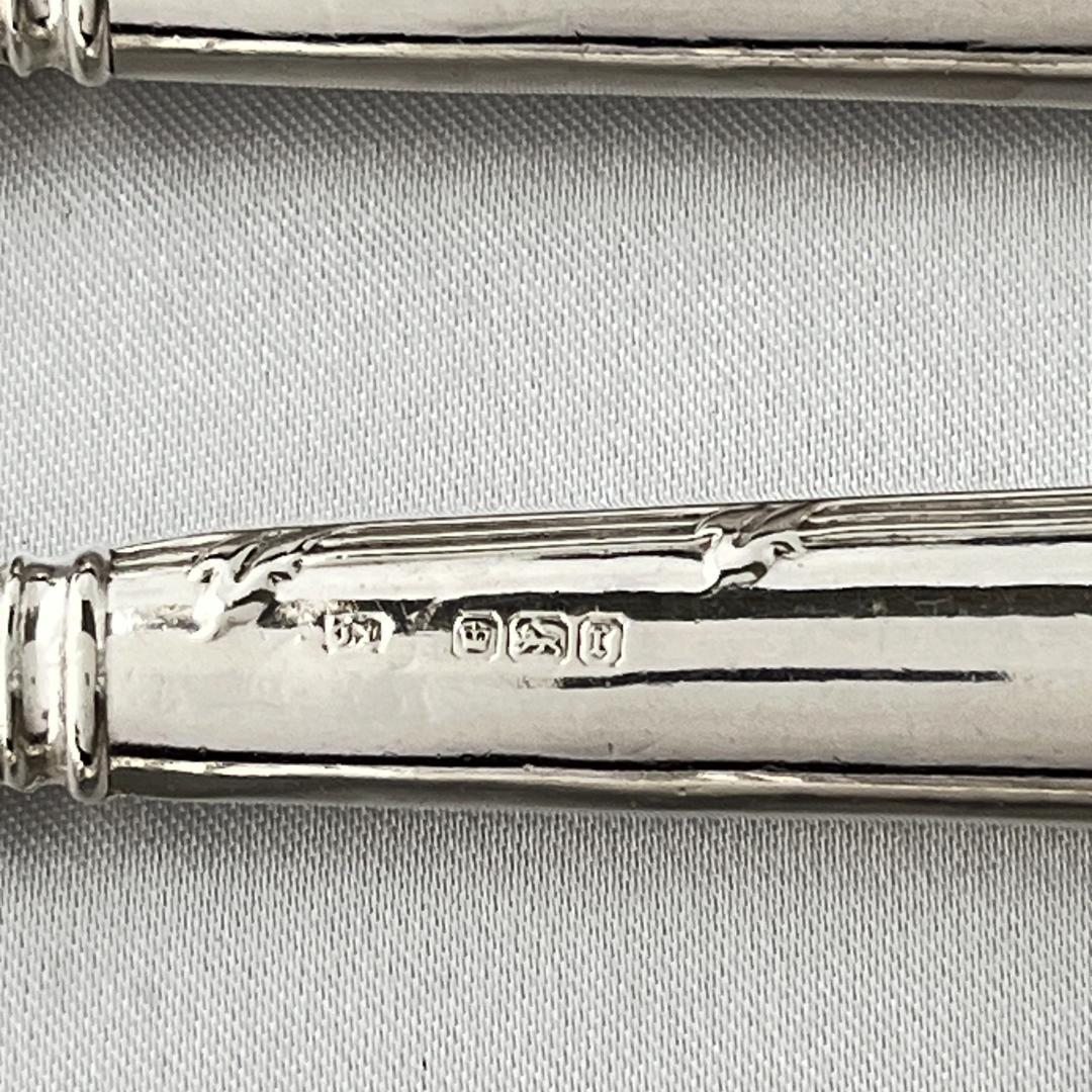 【Yates Brothers】 【純銀ハンドル】 ロココのティーナイフ